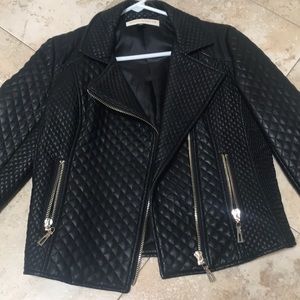 Wood and Water Faux Leather Jacket